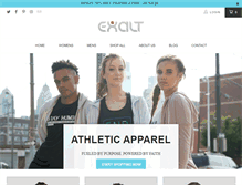 Tablet Screenshot of exaltfit.com